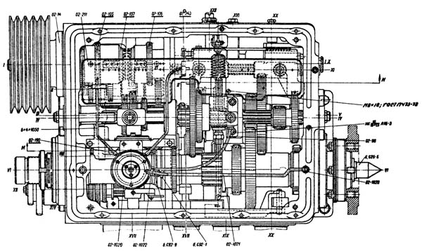 Бабка токарного верстата. Влаштування передньої бабки токарно-гвинторізного верстата Бабка токарного верстата. Влаштування передньої бабки токарно-гвинторізного верстата
